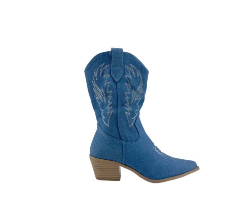 Bota Campera Tacón Ancho